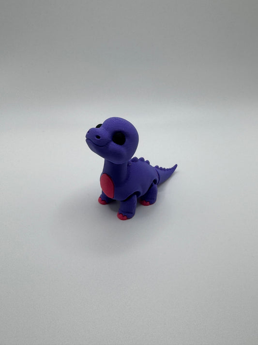 Purple dinosaur mini